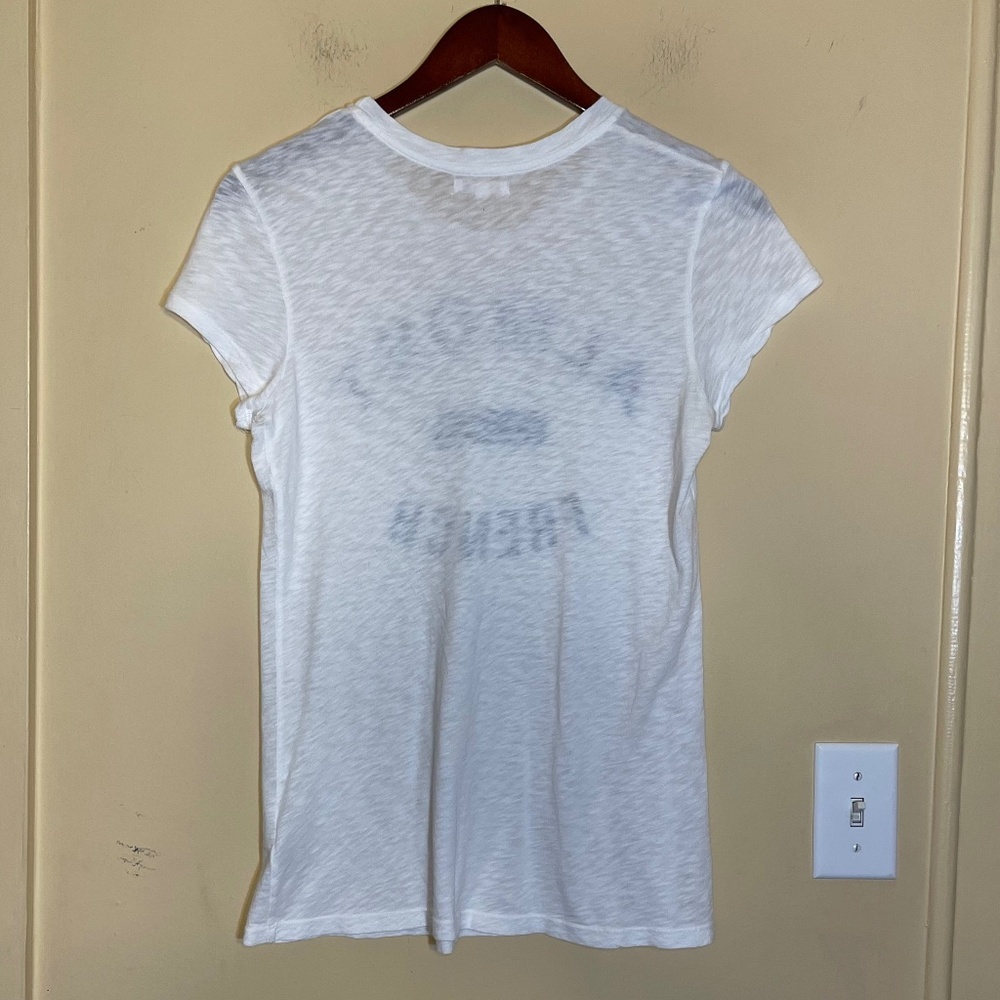 Sundry White Almost French Tee - Picture 2 of 8